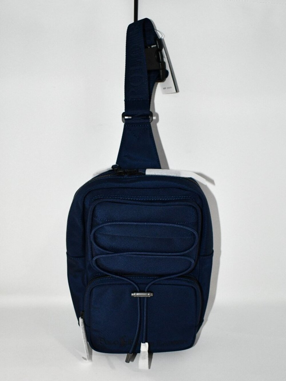 Polo Ralph Lauren Tonal Logo Sling Bag in Newport Navy #405P07819002 NWT